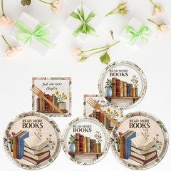 Stylish Book-Themed Tableware for Birthday & Club Parties – 96 Count