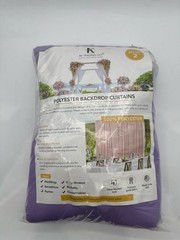 AK TRADING CO. 10ft x 10ft Polyester Backdrop Drapes Curtains Panels Lavender