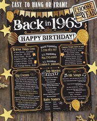 60th Birthday Party Decorations for 60th Birthday Sixty – Remembering The 19…