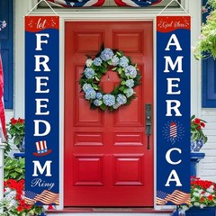 Patriotic American Flag Banner Hanging Decoration for 4th of July Memorial Day