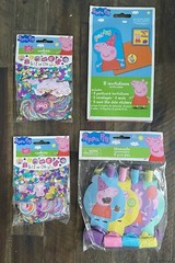 Peppa Pig Birthday Decoration Lot – Invitations / Confetti / Blowouts *New*