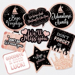 Rose Gold Farewell Party Decorations Supplies Kit, Will Miss You Banner, We W…