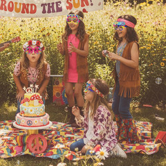 36 Pcs 60s Party Decorations 60’s Photo Booth Prop 60 Hippie Themed Eyeglasse…
