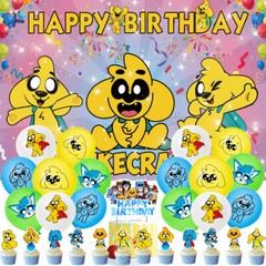 Mikecrack Party Supplies Party Decor Set Plates Balloons Cake Toppers Banner