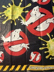 Spirit Halloween Ghostbusters Party Pack PVC Tablecloth Logo Flag Banner Decor