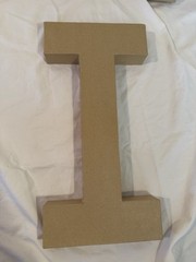 “FIFTY” paper mache letters (for Birthday, Anniversary, Retirement Decoration)