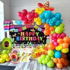 Mexican Fiesta Party Decorations Cinco De Mayo Birthday Decor, Fiesta Balloon Ar