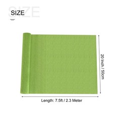 Crepe Paper Roll Ornament 7.5ft Long 20 Inch Wide, Light Green