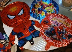 Spiderman Theme Happy Birthday Party Decoration 38 Pcs Balloons Letters Pics NEW