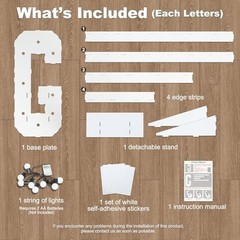 3FT Light Up Graduation Marquee Letters – DIY Foam Board Sign Kit for Class of 2