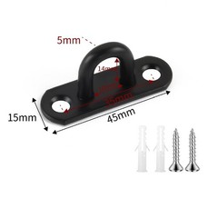 Mounting Bracket Elliptical Hook Indoor Outdoor Use Compact Low-profile