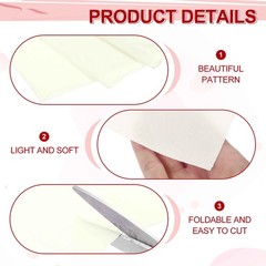 Crepe Paper Roll 3.3 FT Long 20 Inch Wide Wedding Festival Milky White