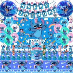 Stitch Party Supplies, Birthday Party Decorations Set Include Banner,