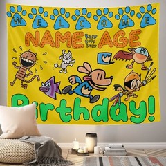Personalize Dogman Birthday Party Banner Gift, Dog Man Party Supplies
