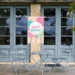 Happy Birthday Garden Flag – Kid Boy Girl Birthday Party Door Sign – Birthday