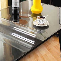 Kasepie 2mm PVC Clear Table Cover Protector 24×36″ Plastic Tablecloth