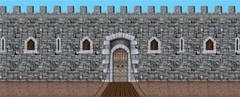 Castle Wall top Border Party Accessory Princess Medieval Dungeon