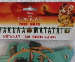 2 Disney LION KING Hakuna Matata BANNERS ~ Birthday Party Supplies Hanging Decor