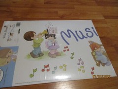 2003 Precious Moments 4′ Banner Music Makes Us Happy Eureka MIP