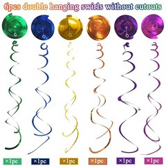 30 pcs 90s Party Decorations Hanging Swirls for Adults Back to 1990’s Party D…