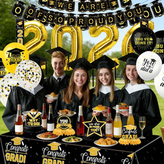 Graduation Decorations 2026 Themed Set – All-In-One Party Supplies with Backdrop