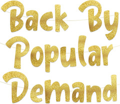 Glitter Banner Popular Demand