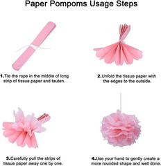 Hot Pink Birthday Decorations, Birthday Decorations for Women Girls with HAPPY B