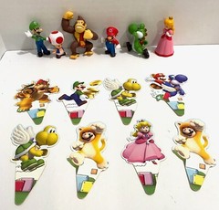 MARIO BROS, PARTY KIT, BANNER, TABLE CLOTH, CHARACTERS, READ WRITE UP