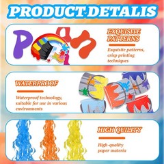 Art Party Decorations Kit Let’s Paint Splatter Party Supplies Include Rainbow…