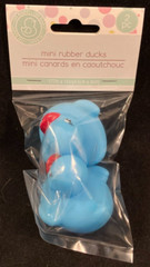 Oh Baby! – Mini Rubber Ducks – 2 Pack – Blue – Approx. 1.77 in x 1.6 in