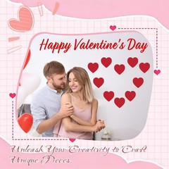 72 Pcs Large Heart Paper Cutouts 6 x 6 in, 4 Colors, Valentine’s Day Decorati…