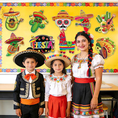 Large 11″X14″ Cinco De Mayo Decorations Cutouts Set, 9 Sheets Mexican Fiesta Pap