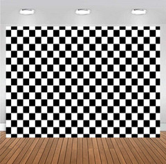 Cosplay Party Banner Checkered Flag Photography Backdrop Vinyl 7x5ft Photo Backg