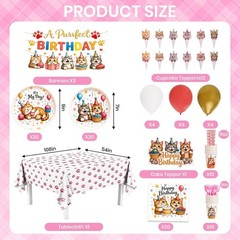 Cat Themed Birthday Decorations Set NEW