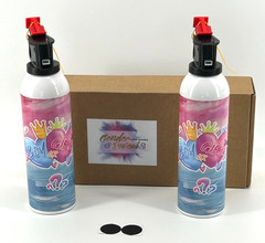 Large Gender Reveal Fire Extinguisher Color Blaster 2 Pack Baby Boy Blue