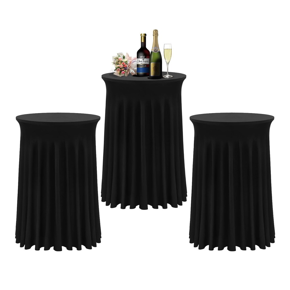 Bddc Cocktail – 3 Pack 32X 43 Black Cocktail Tablecloth Natural