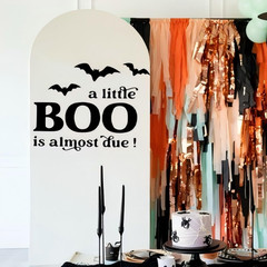 A Little Boo Is Almost Due Decal – Halloween Baby Shower Gender Reveal Party Dec