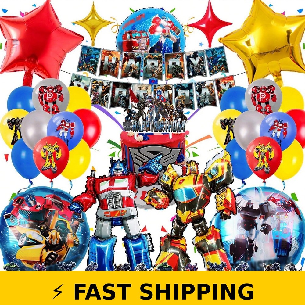 Transformers Party Supplies – Optimus Prime Decorations Set