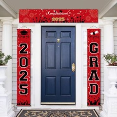 Party Spot！125 PCS Red and Black Graduation Party Decorations 2025 Graduation…