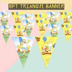 SIMPSONS GIFT BOX CAKE TOPPER CUPCAKE BALLOON BANNER SUPPLIES DECORATIONS