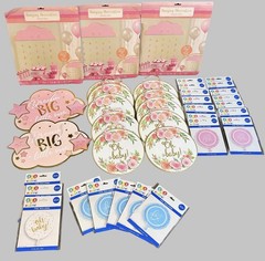 Baby Shower Party Decor Bundle Floral Oh Baby Balloons Hanging Decor 37 Pieces