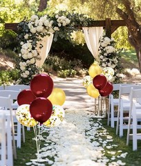 Graduation Decorations Maroon Gold 2025/Fall Party Decorations Fall Bridal Sh…