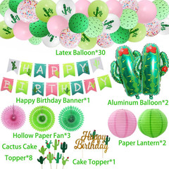 Cactus Party Decorations Fiesta Cactus Birthday Party Supplies Cactus Happy Birt