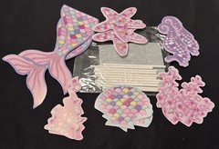 Mermaid Birthday Party Decorations + 16 Pc Tableware