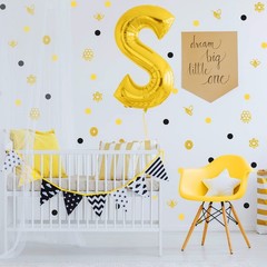 280 Pcs Bee Themed Party Decor Bee Glitter Sprinkles Honeycomb Circle Confett…