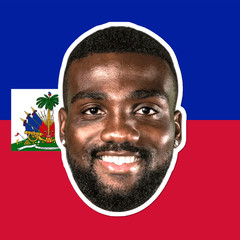 Haiti National Team Big Head Cutout – Carlens Arcus, Fafà Picault, Ricardo Adé