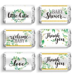 Baby Shower Candy Wrappers, Mini Candy Bar Miniatures Wrappers Chocolate Bar …