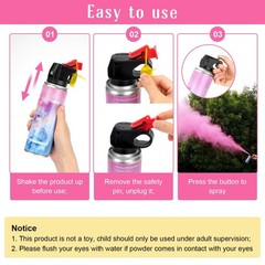 Gender Reveal Fire Extinguisher 2 Packs, Gender Reveal Smoker Bomb, Baby Girl Re