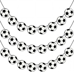 Soccer Theme Birthday Party Decorations with 24 Count Banners for All Occasions