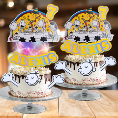 Diary wimpy kid Party Supplies happy birthday centerpiece decoration banner gift